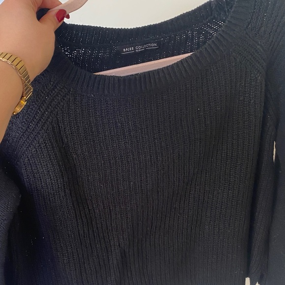 Black Knit Sweater - Picture 4 of 4